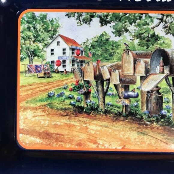 NWOT Set of 2 Vintage Coca-Cola Small Nostalgia Mailboxes + Bridge Tins - Picture 8 of 12